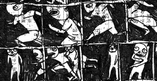 Illustration for article titled Lightning Bolt drummer draws Maggots